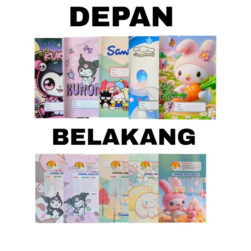 

SAMPUL BUKU KUARTO A5 SIDU CARAKTER / 20 LEMBAR