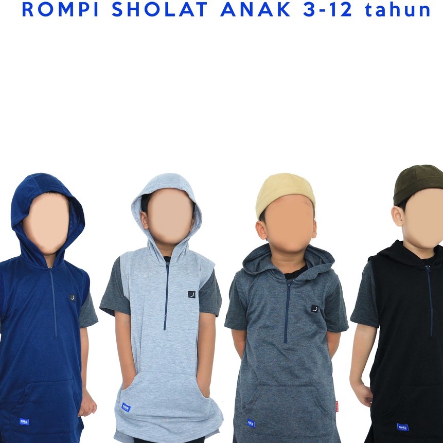Hemat Rosal Hoodie Anak Laki Laki 4  12 Tahun  Rompi Sholat Hoodie Anak Laki Laki Brand Rokidz  Baju