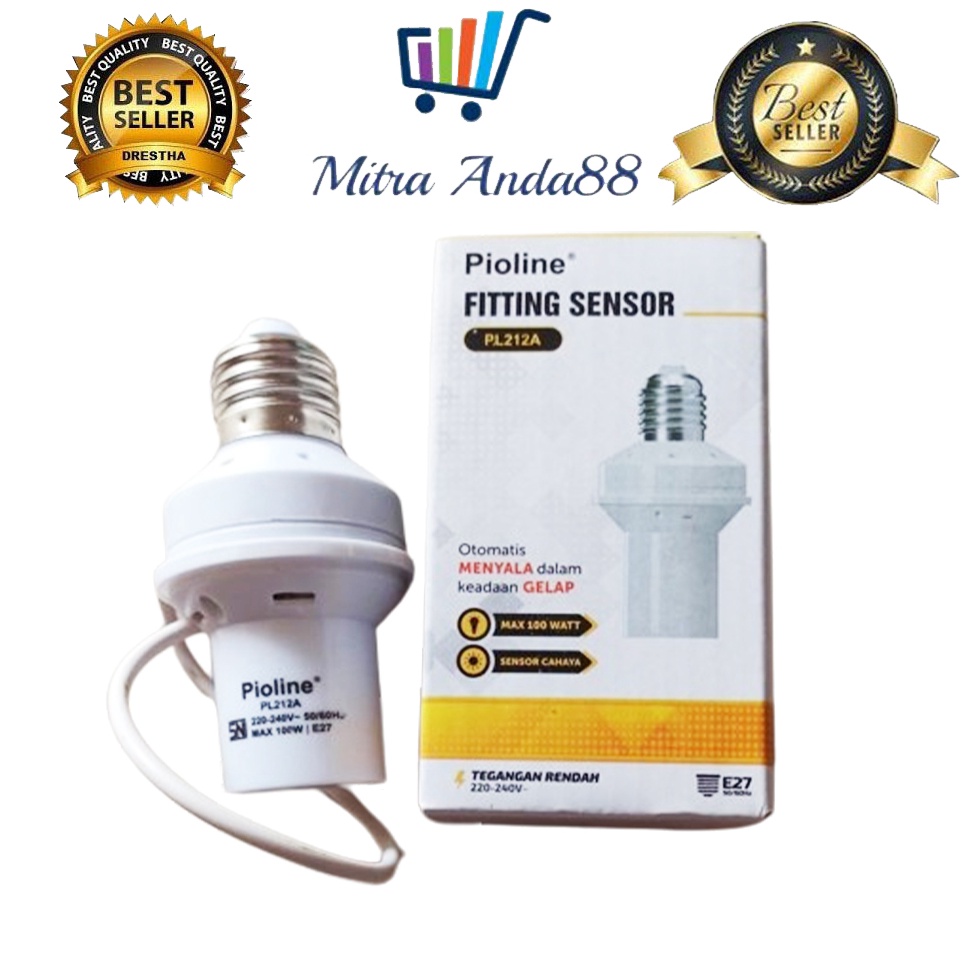 KODE C86V Mitraanda88 Fiting lampu sensor Pioline Fitting Lampu Otomatis Sensor Cahaya