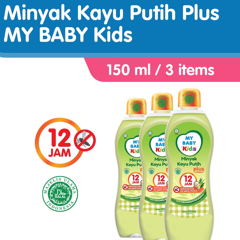 

Grosir MY BABY Kids Minyak Kayu Putih Plus 12 Jam 15 ml3 pcs Minyak Kayu Putih Anak Anti Nyamuk 12 Jam Exp 8225