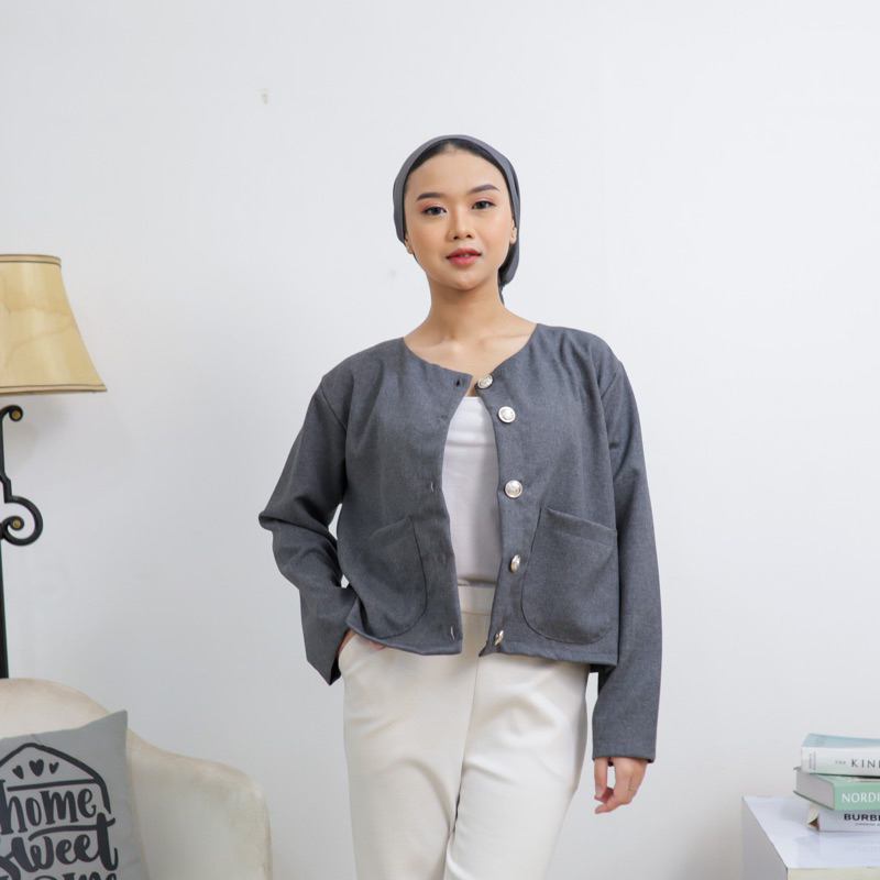 Atasan Kemeja Tops Imbus | Blouse wanita | Korean Style