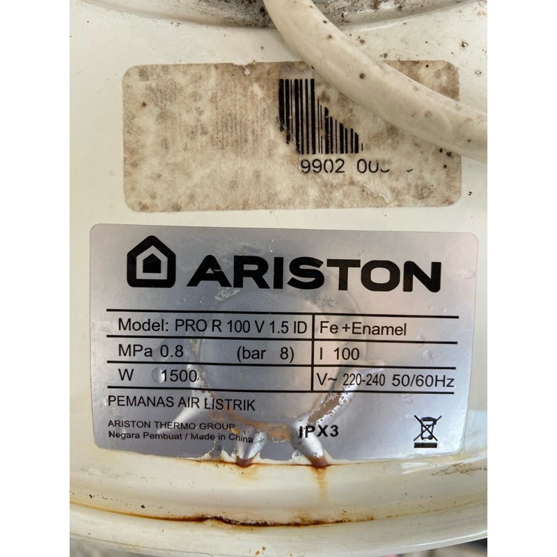 (ARISTON) WATER HEATER / PEMANAS AIR