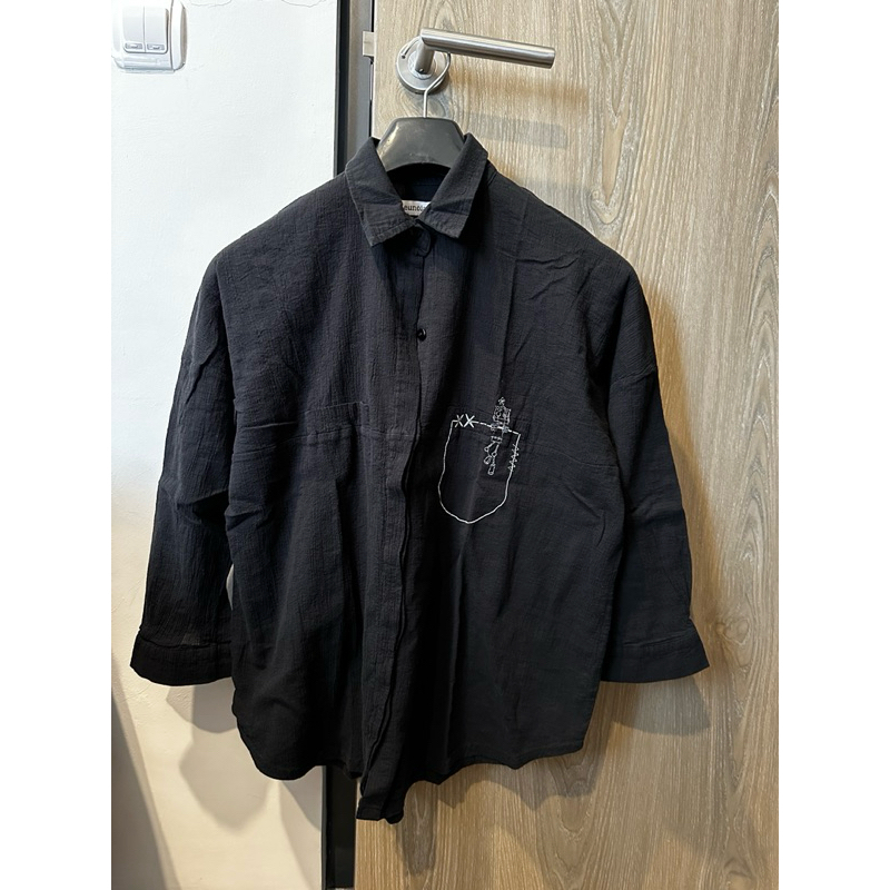 Kemeja eunoia x robokite (crux black)