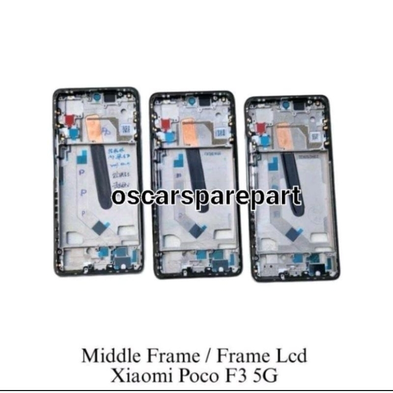 FRAME LCD POCOPHONE POCO F3 5G TATAKAN LCD MIDDLE FRAME TULANG TENGAH RANGKA TULANG MESIN ORIGINAL N