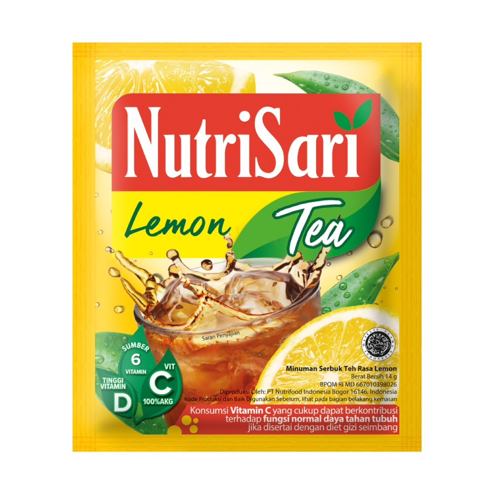 

NutriSari Lemon Tea 10 Sachet - Minuman Buah Vitamin C