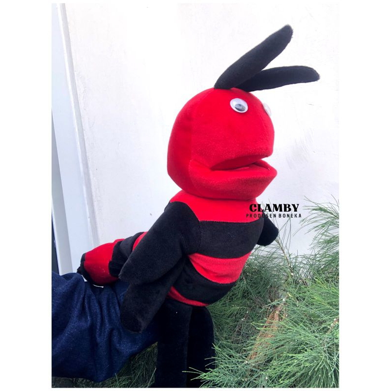 Boneka Tangan Muppet Karakter Semut | Boneka Edukasi | Boneka Hewan Semut Boneka Semut