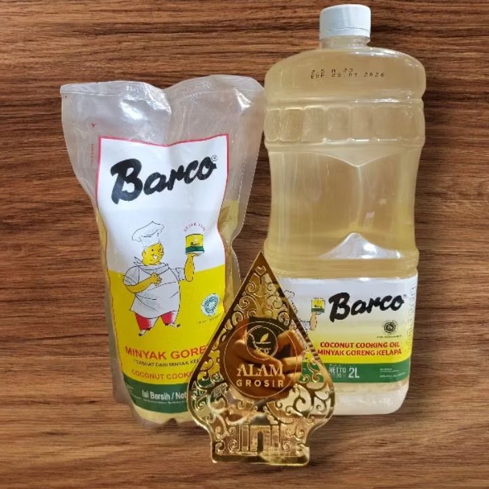 

1pcs Barco Minyak Goreng kelapa, Coconut cooking oil refil 1L & botol 2L