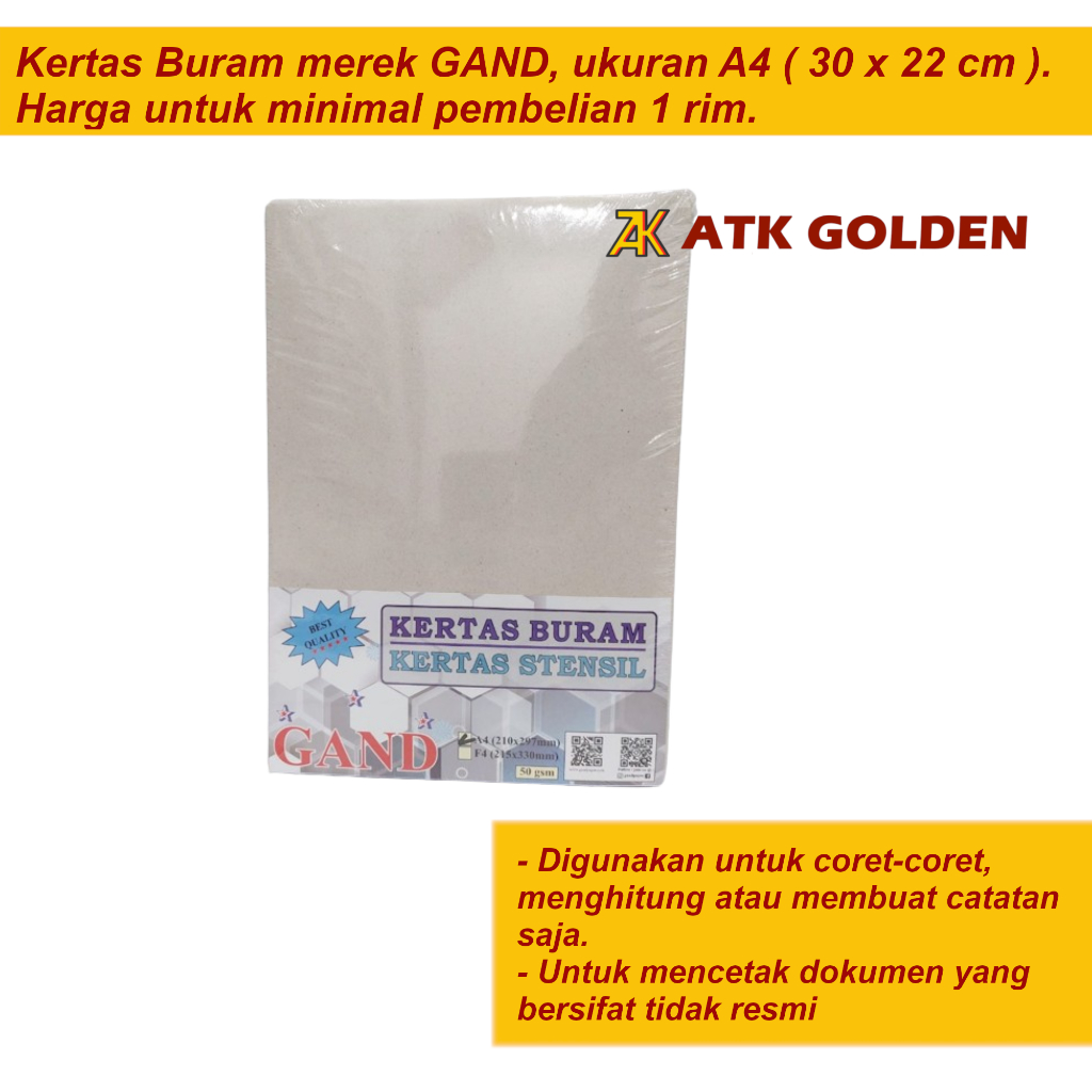 Kertas Buram A4 GAND