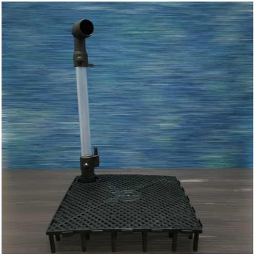 tatakan undergravel/ alas chamber media filter aquarium 1 set pipa