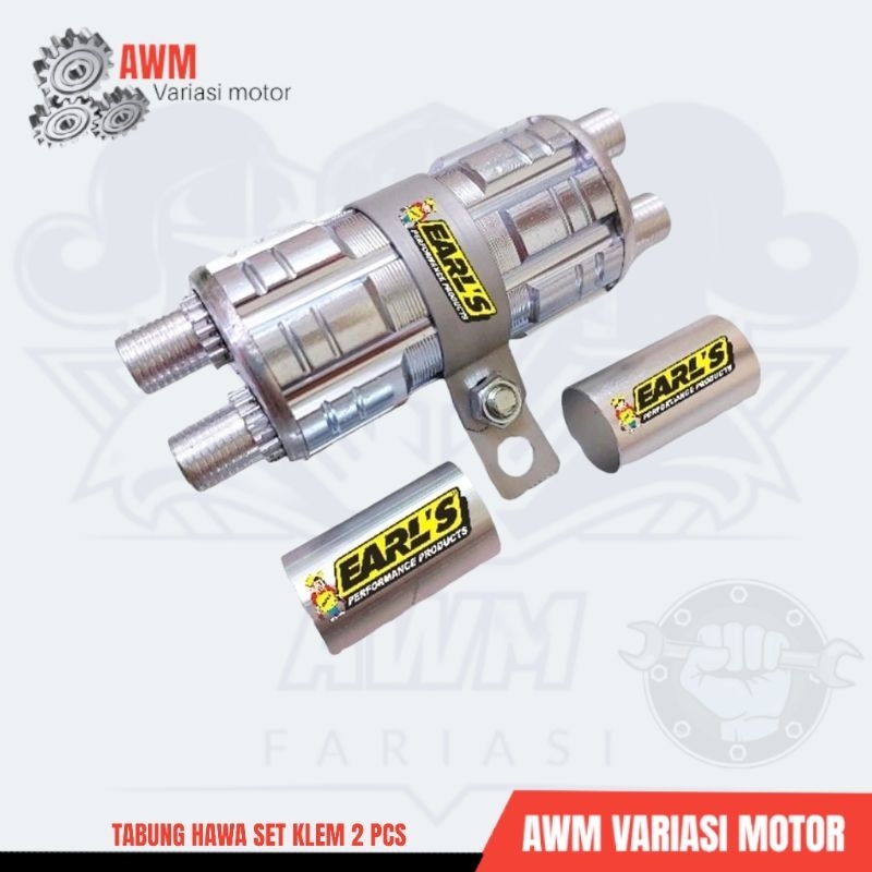 Tabung Hawa CNC Tabung Hawa Mio Tabung Hawa Beat Karbu Set Klem 2 Pcs