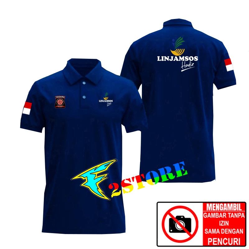 Baju Kaos Kerah Model Baju Kerah LINJAMSOS HADIR - TAGANA - TARUNA SIAGA BENCANA INDONESIA F2ASTORE
