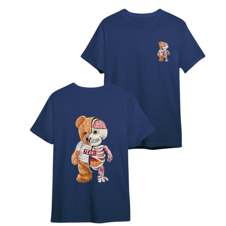 T Shirt Distro BONEKA BERUANG Teddy Deadly Bear Lengan Pendek Cewek Cowok Keren | Baju Kaos Oversize