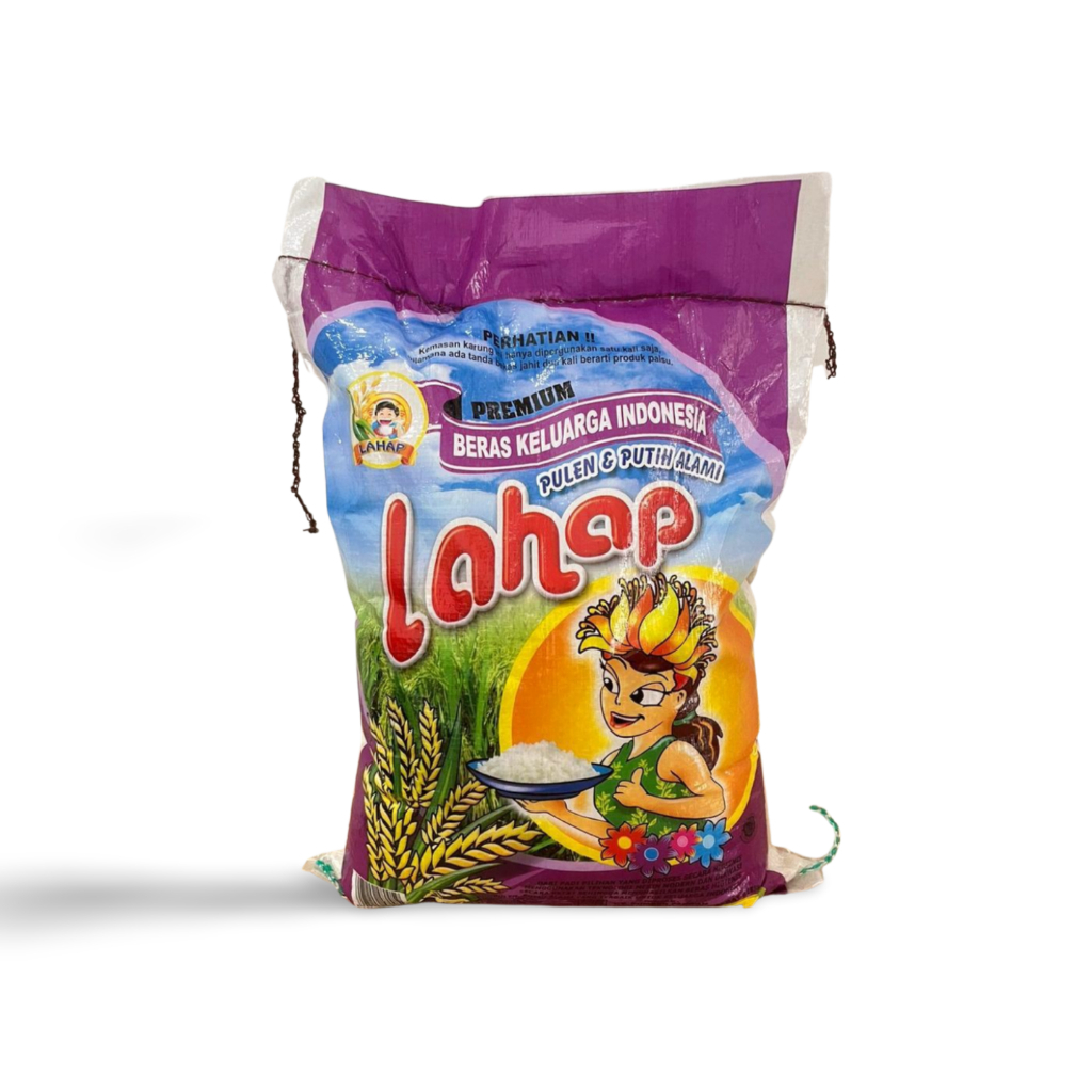 

BERAS KEMASAN 5KG LAHAP PREMIUM CAP WANITA 5kg / BERAS MENTARI 5kg / BERAS PREMIUM SG