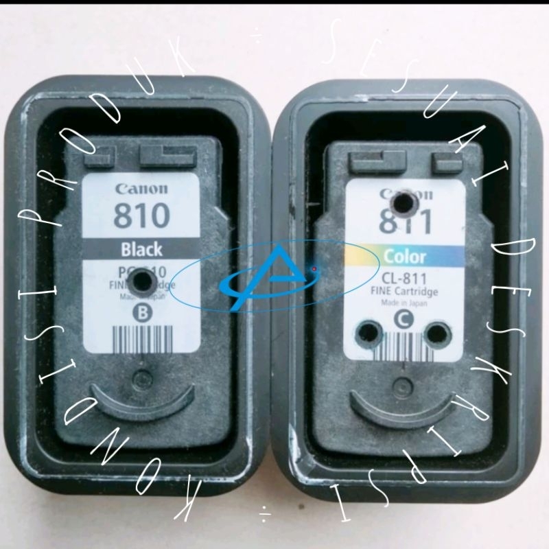 Cartridge Printer Canon, USED, Cartridge Canon Original, Cartridge Canon PG810 Black CL811 Color