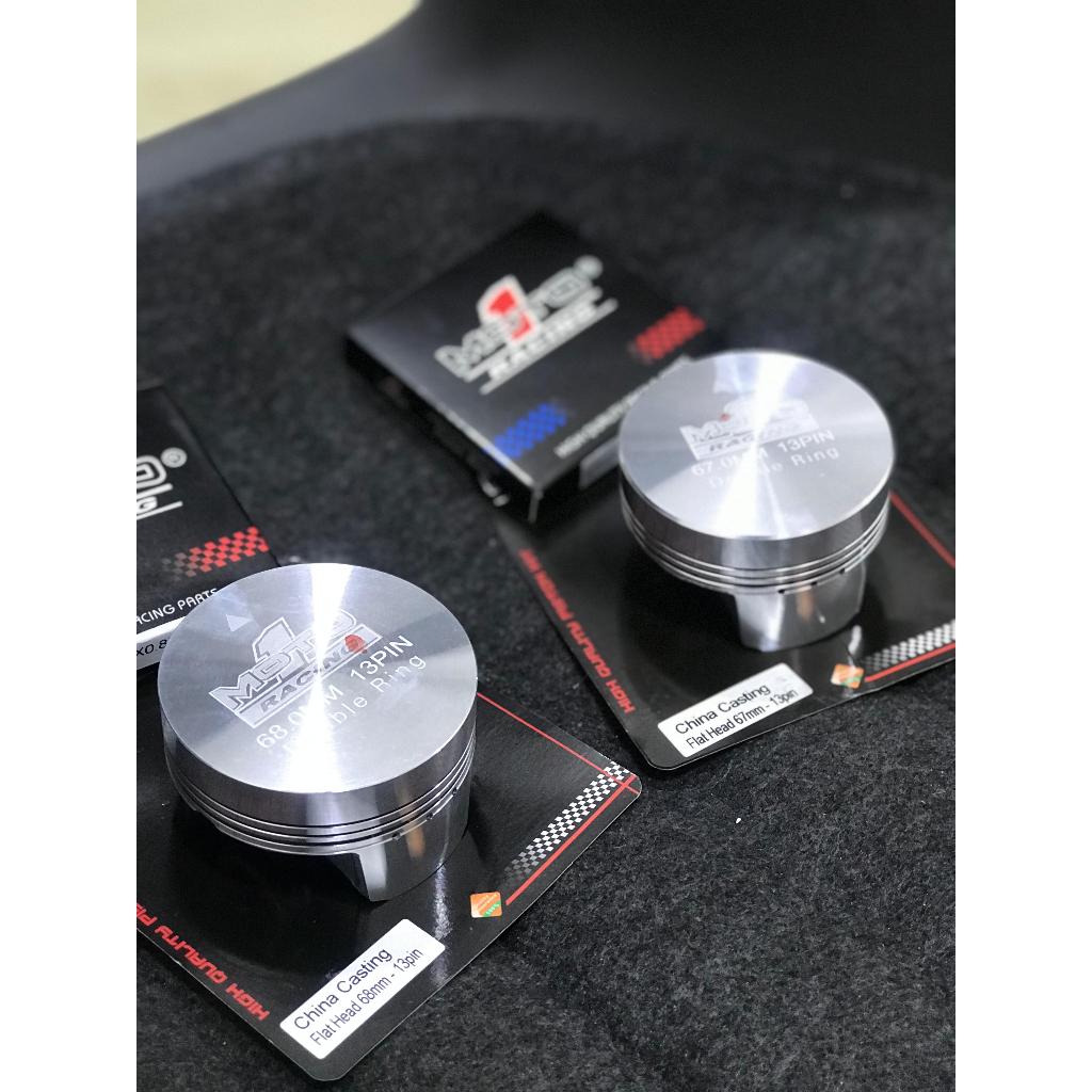 PISTON MOTO 1 SEHER MOTO 1 67MM 68MM PEN 13 BAHAN CASTING MENTAH DOUBLE RING