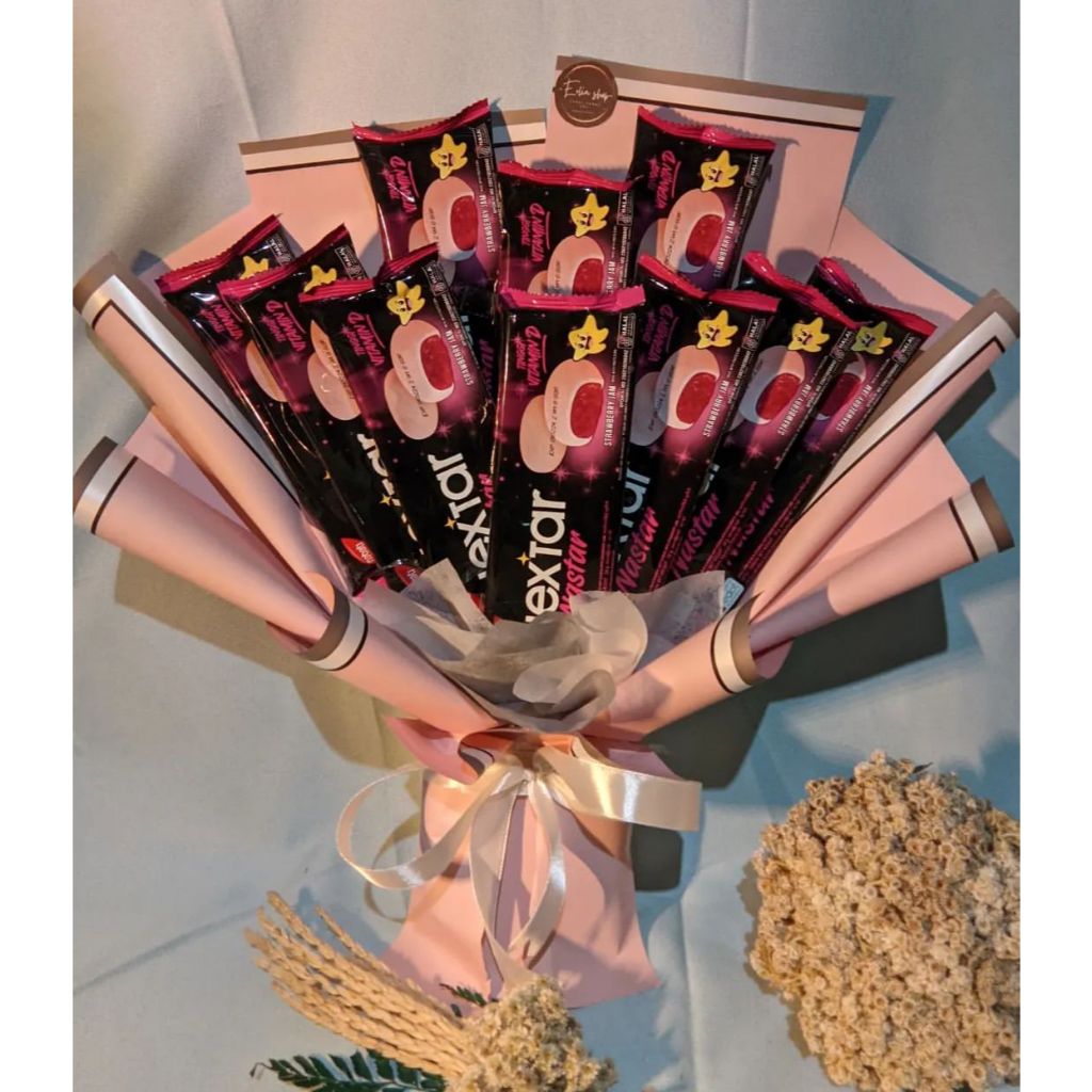 

Buket Nextar Isi 10 Pcs Snack Buket Makanan Snack Murah Hadiah Ulang Tahun Wisuda Bouquet Murah