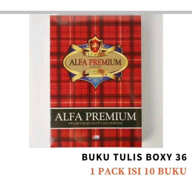 

Buku alfa BOXY 36LEMBAR (1PAK ISI 10BUKU)