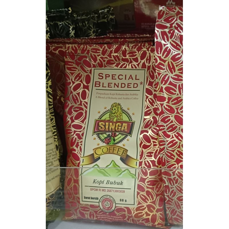 

Singa kopi bubuk Special Blended 60 gram