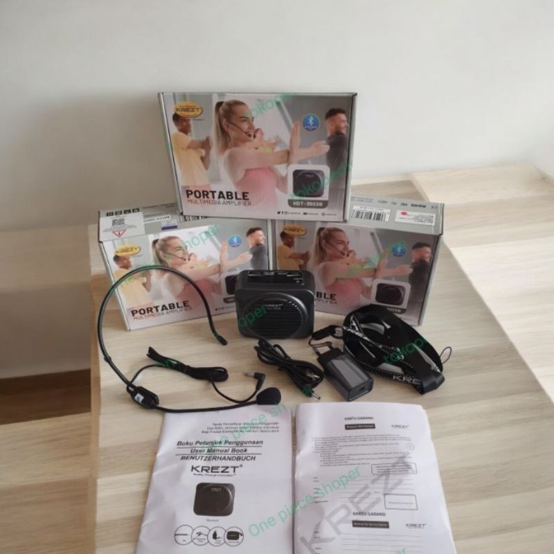 Tour Guide Krezt Original Waistband Portabel Speaker Krezt Speaker Pinggang HDT 3803 Bluethoot