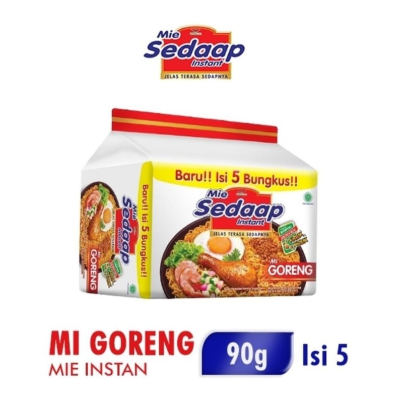 

Mie Instan Sedap GORENG varian isi 5 EXP.12 2024