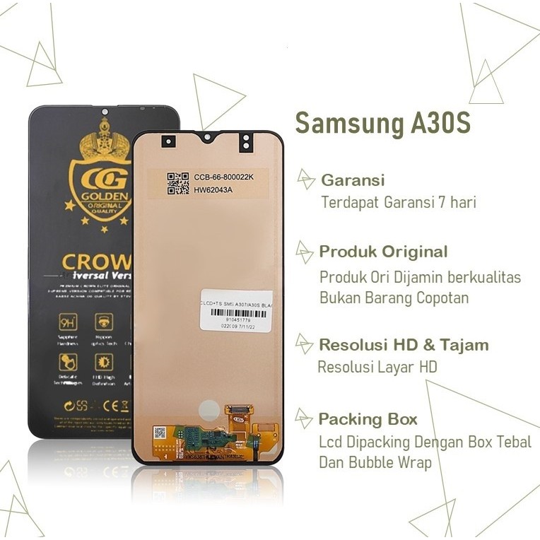 LCD SAMSUNG GALAXY A30S / A307 / A307F / A307GN TOUCHSCREEN SAMSUNG ORIGINIAL FULLSET