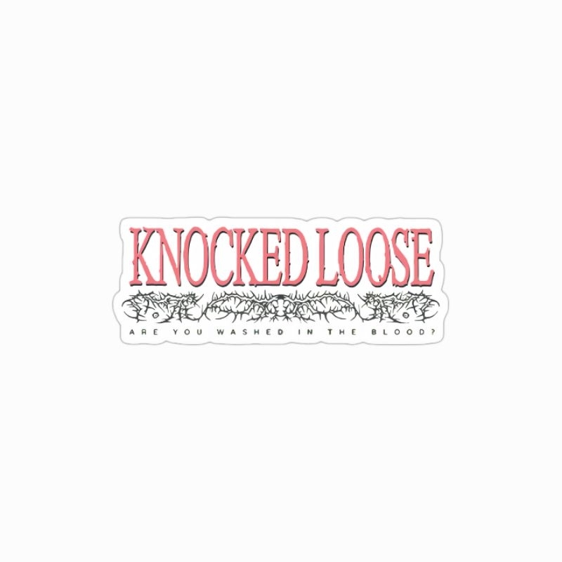 

stiker Knocked Loose band hardcore metal stiker