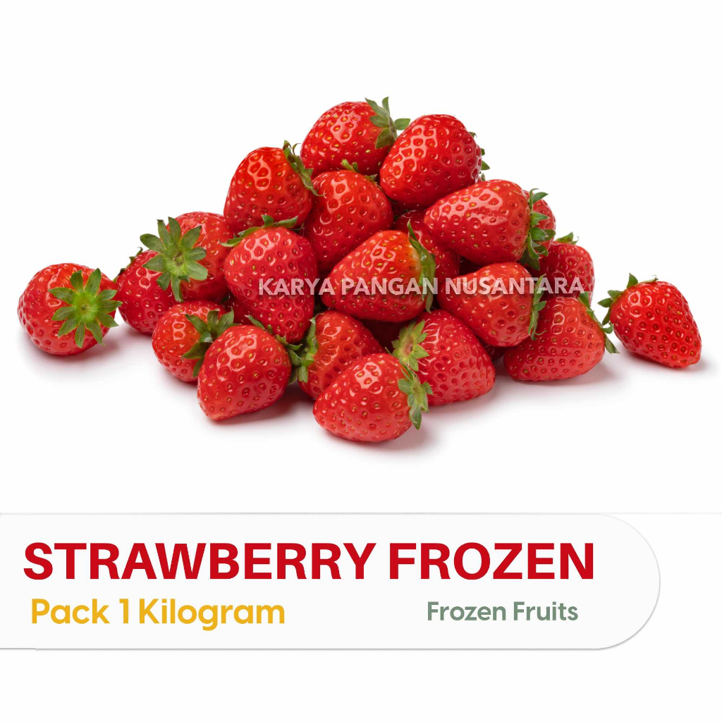 

BUAH STRAWBERRY FROZEN FRUIT 1 KG BUAH STROBERI BEKU PACK 1KG