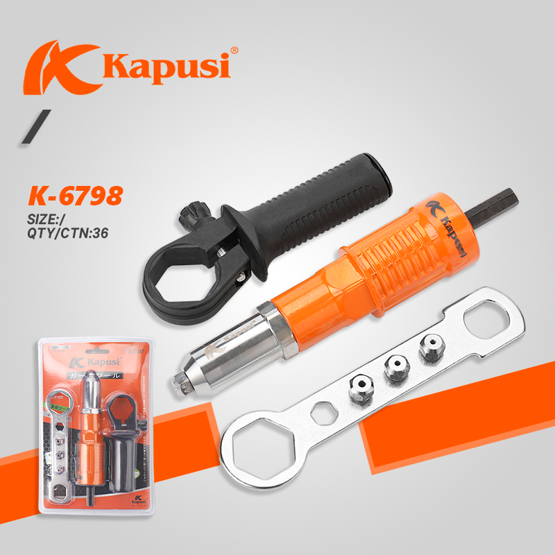 Kapusi Bor Adaptor Rivet /Bor Listrik Kepala Mata Bor Tang Rivet K-6798