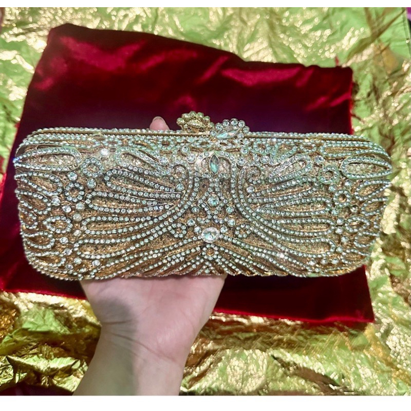 Clutch Pesta waiwai clutch permata cantik