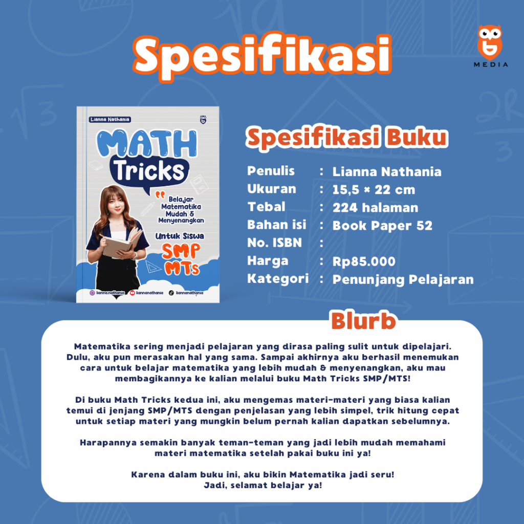 Buku Math Tricks SMP/MTS (PREORDER)