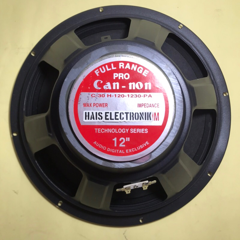 speaker 12 inch cannon fullrange canon