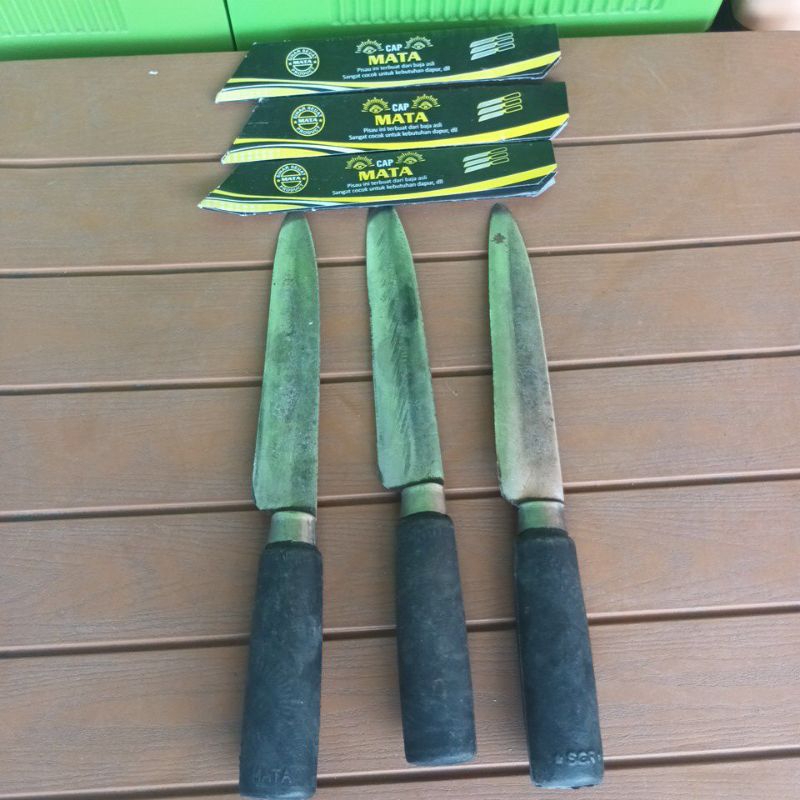 pisau dapur super tajam untuk daging dan sayur terbuat dari baja cap mata