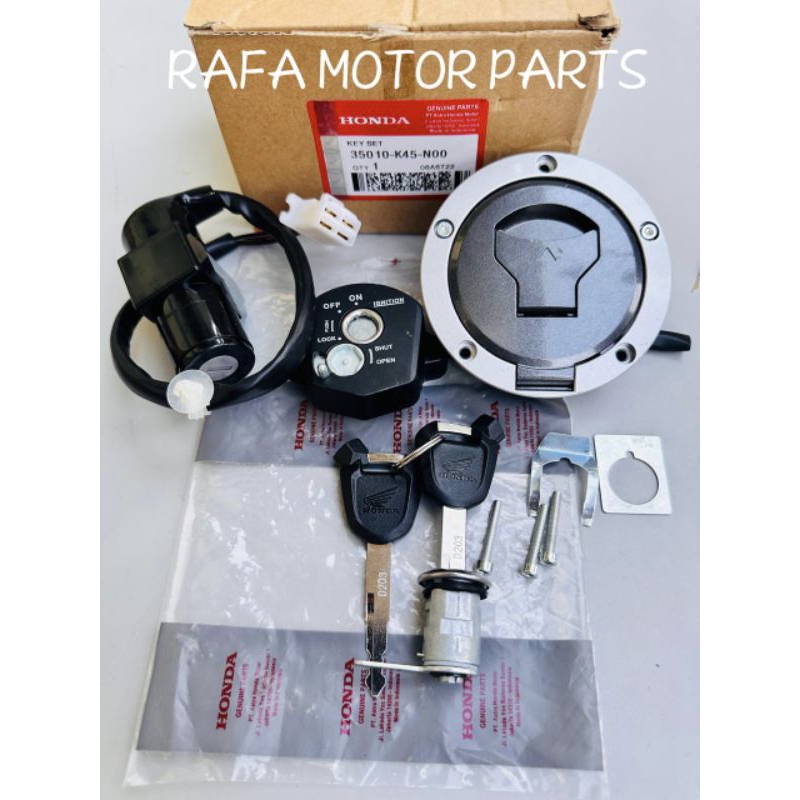KUNCI KONTAK KEY SET ASSY HONDA NEW CBR 150R CBR 150R CBR NEW FACELIFT KODE K45 Soket 4 Kabel
