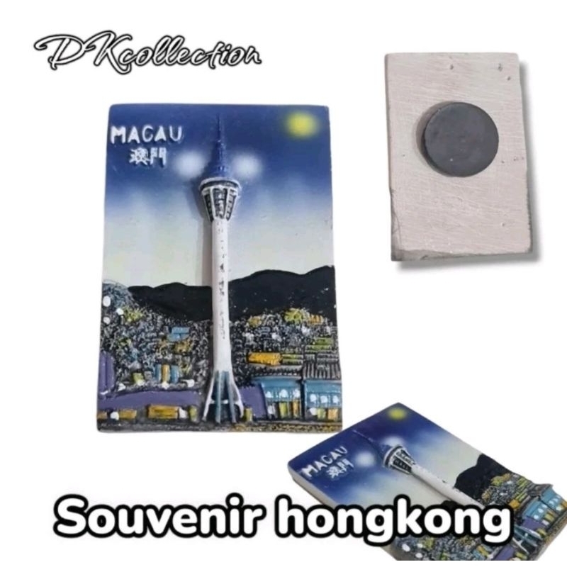 Magnet hongkong Tempelan kulkas hongkong macau souvenir hongkong magnet kulkas hongkong