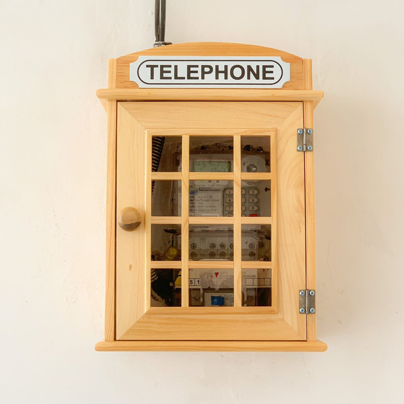 Promo Box Meteran Listrik Prabayar Token London Kayu Natural Termurah