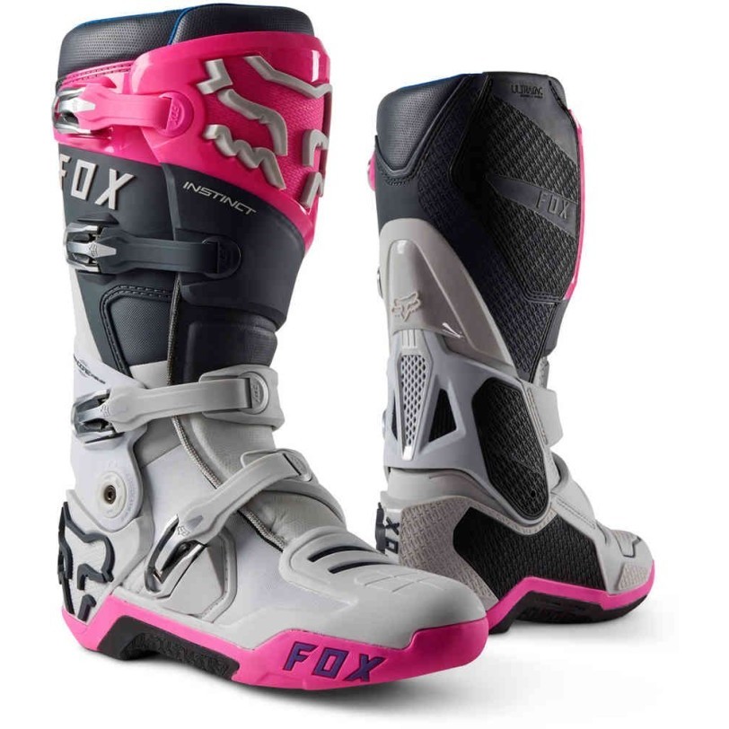 Sepatu Boots Fox Instinct Grey Pink Boots FOX Instinct Cross Trail Original