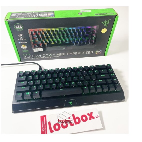 Keyboard Wireless Bluetooth Mechanical Razer BlackWidow V3 Mini HyperSpeed - SECOND