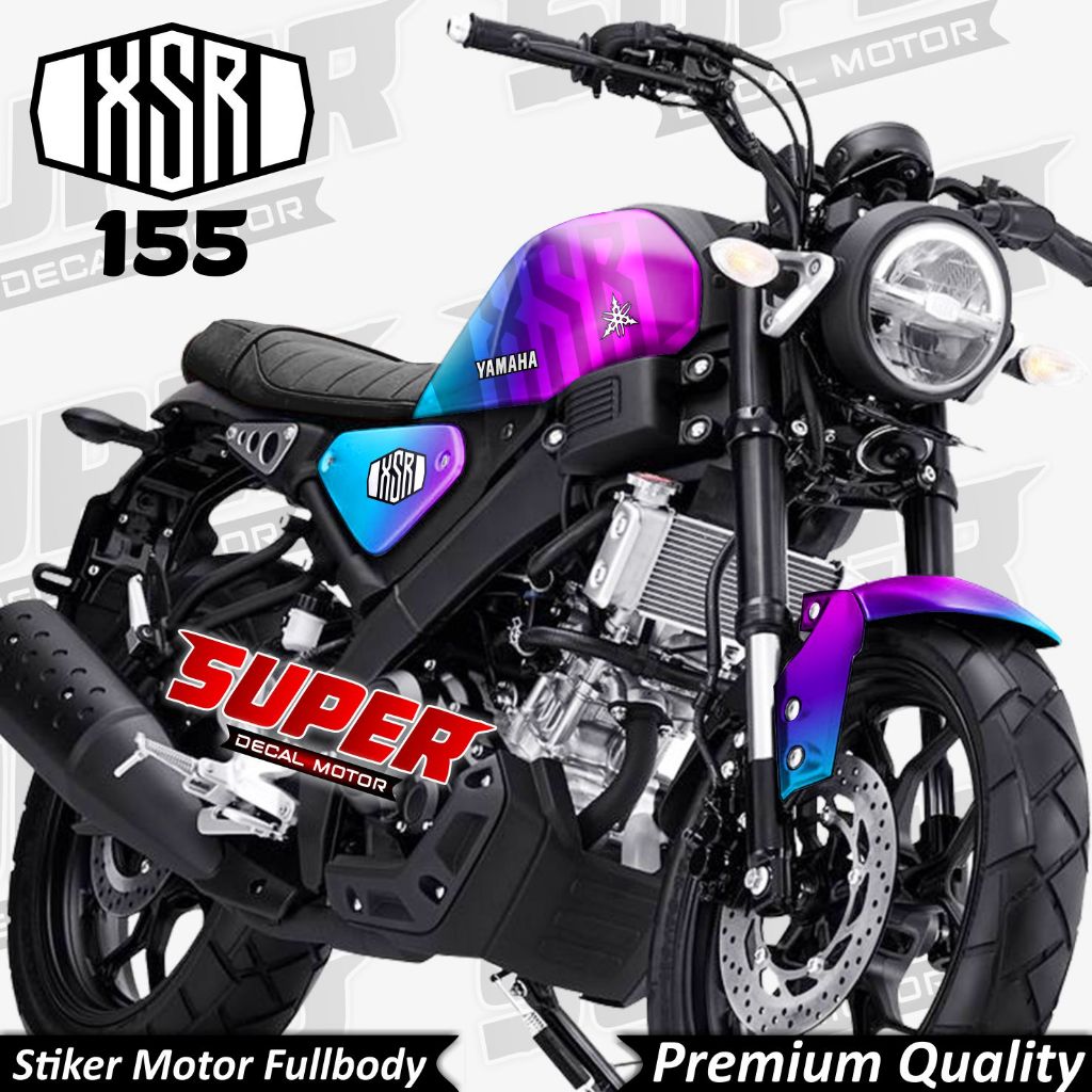 Stiker Decal Motor Yamaha XSR 155 Full Body Variasi Gradasi