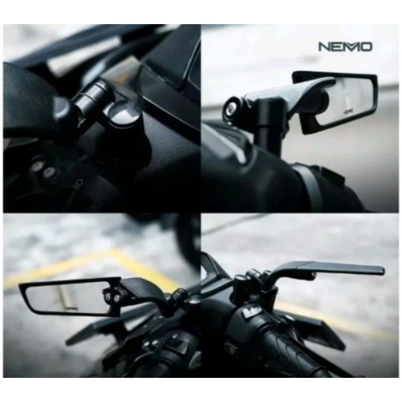 Spion Wingled Nemo 1367-6 / 1367B /Spion Bulat Merek VND Universal Semua Motor | ORIGINAL PRODUK