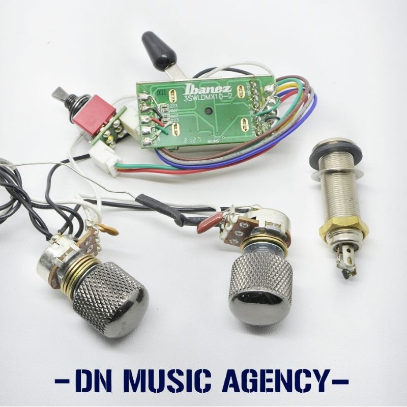 pre wired ibanez switch / potensio / kapasitor for HH configuration switch gitar original wiring git