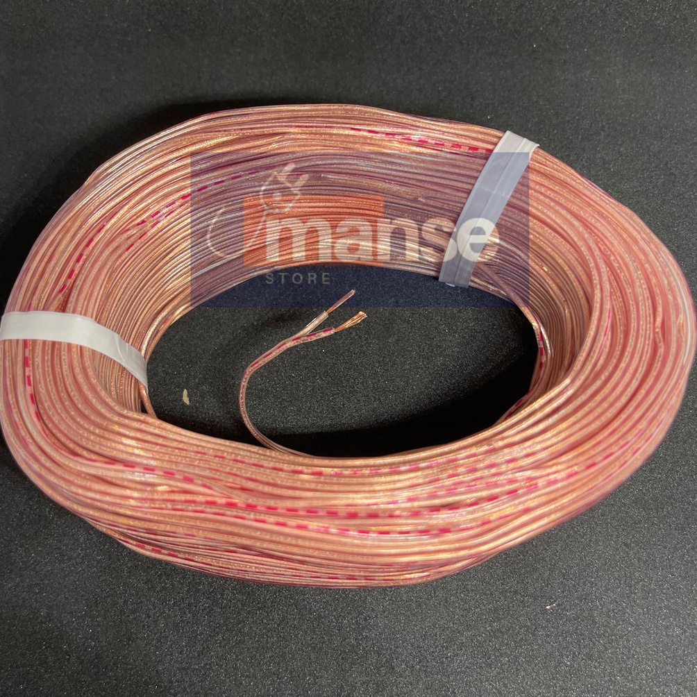 Kabel Awg24 Double 2x18 Transparan  Kabel Awg 24 Bening 2x18 12 5m b L8F6