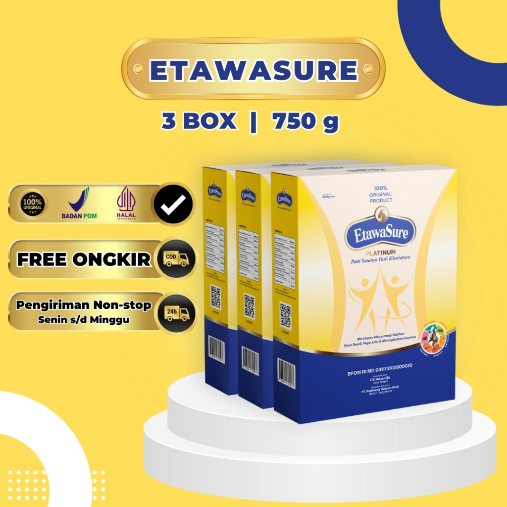 

Susu Etawalin 100% Asli BPOM - Susu Etawa Herbal Paket 3 Box - Susu Nyeri Sendi Pegal Linu & Tulang