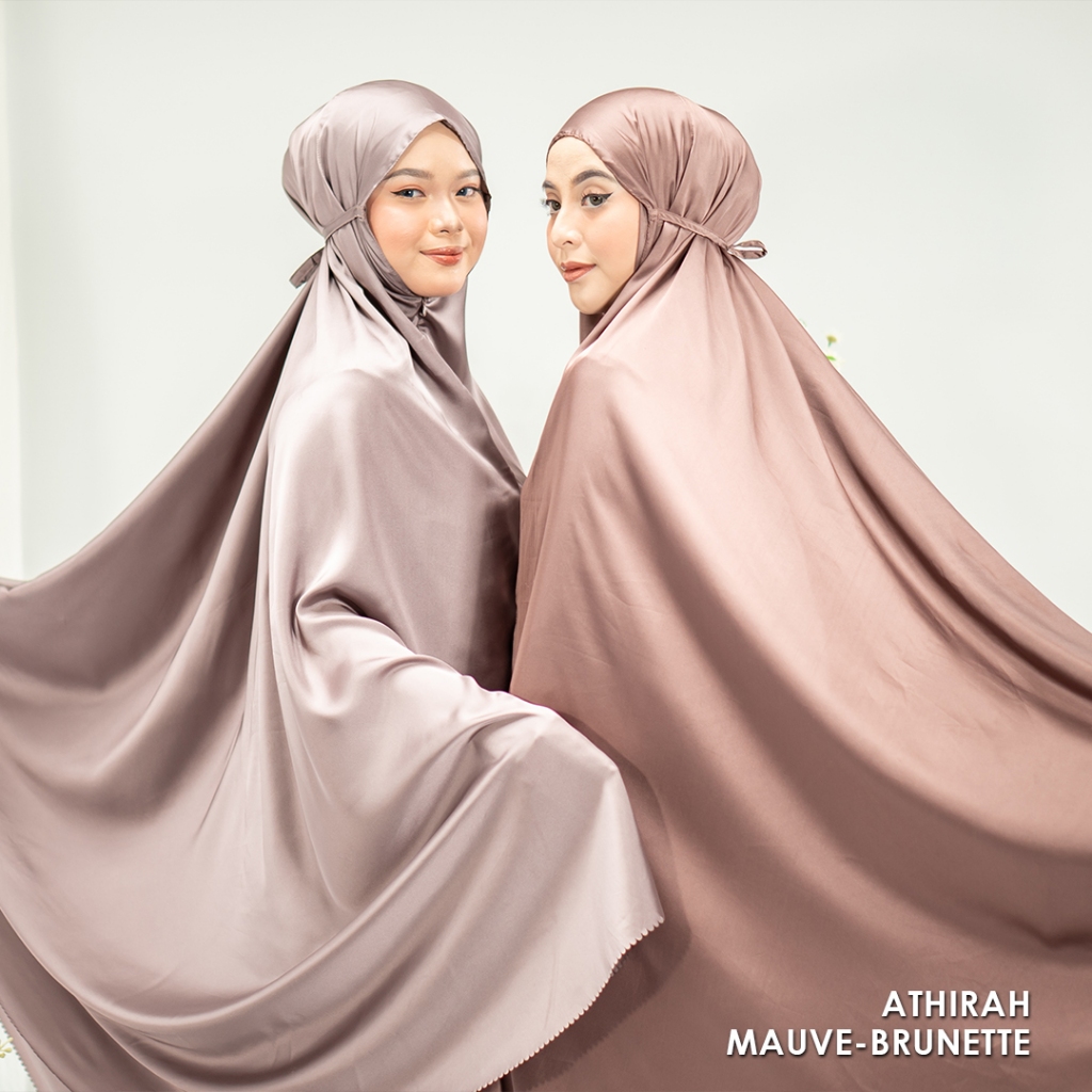 MUKENA TAZBIYA PREMIUM ATHIRAH I Mukena Armani Silk Plain Lasercut