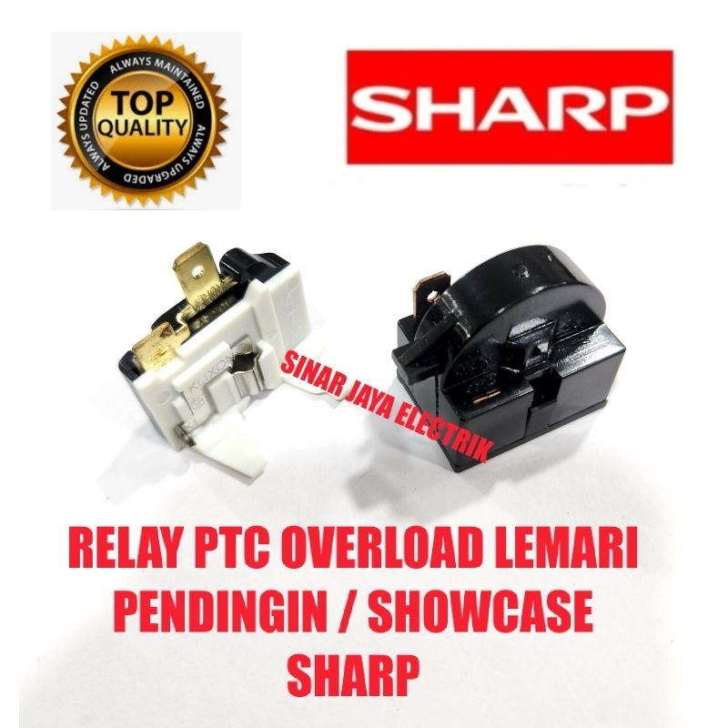 RELAY PTC OVERLOAD LEMARI PENDINGIN / SHOWCASE SHARP