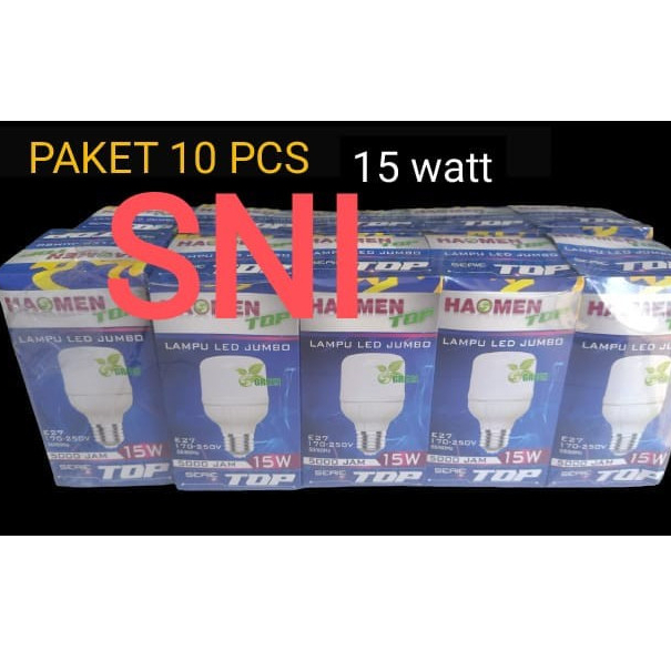 (PAKET 10PCS) Lampu led HAOMEN 15W capsul led 15 watt Hauomen top led murah