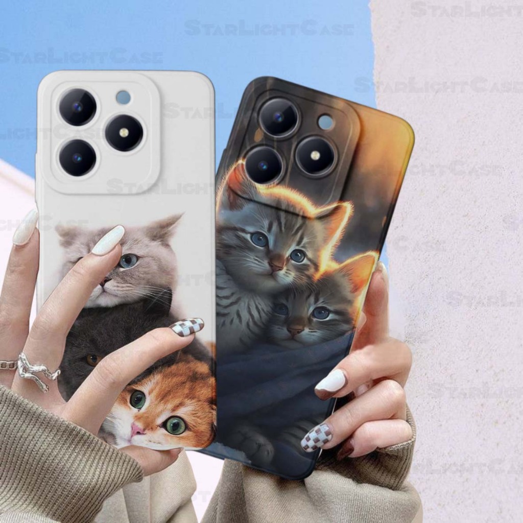 Softcase Realme C63 C61 C65 C67 C55 C53 C51 C30 C15 Bumper Pelindung Hp Silicone Tpu Case Motif Kuci