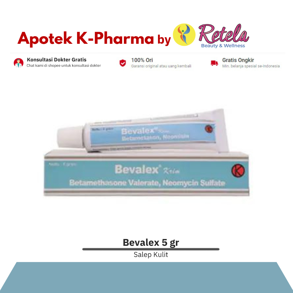 BEVALEX KRIM TUBE 5GR / SALEP KULIT