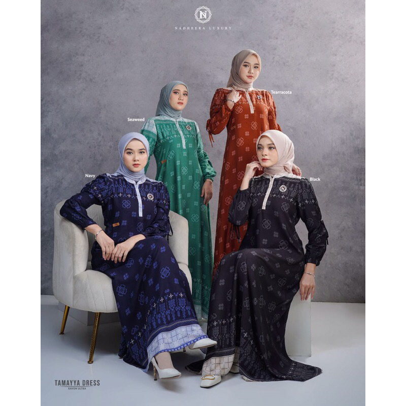 TAMAYA DRESS || S m L XL XXL XXXL || NADHEERA LUXURY|| GAMIS MOTIF || GAMIS KEKINIAN || GAMIS VIRAL