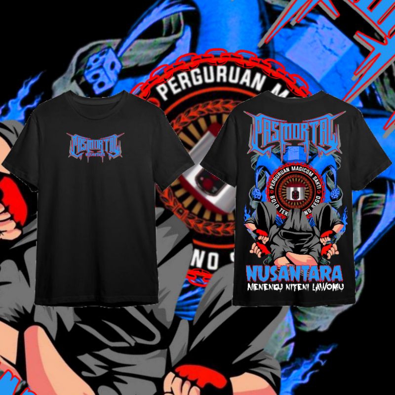 KAOS PASMORTAL NUSANTARA-KAOS PRIA-COTTON COMBED 24s-DESAIN TERBARU