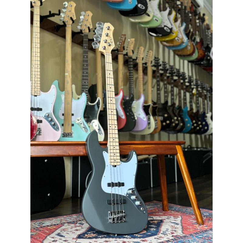 Gitar Bass Elektrik Hex B100M Grey Color Original